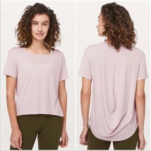 Lululemon Fall In Place Short Sleeve Tee blush 8